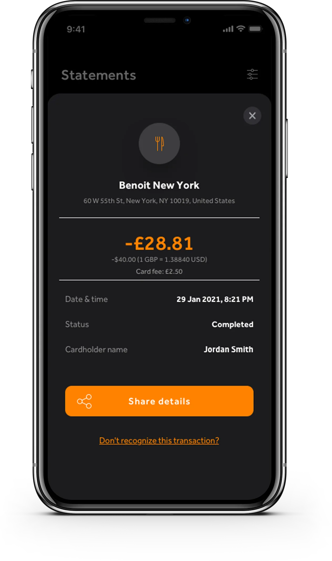Phone transaction
